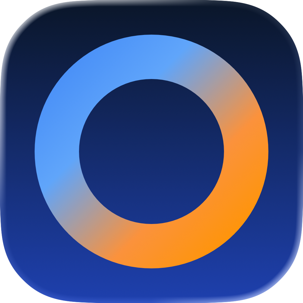 TenaQ app icon featuring a minimalist brain design in blue